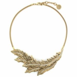 Jessica Simpson feather statement necklace